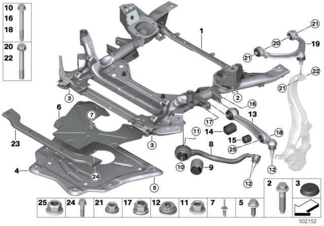 2014 BMW X5  Hex Bolt With Washer Diagram for 07119905870