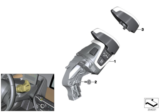 2020 BMW i3  Gear Selector Switch Diagram for 61316999578