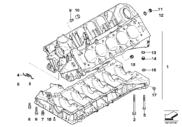 2010 BMW M5  Injection Valve Diagram for 11117506546