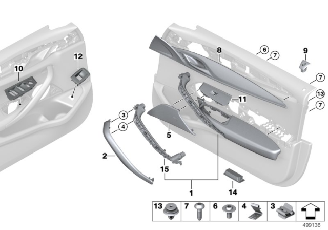 2019 BMW 540i Led For Interior Lamp Diagram for 63316842287
