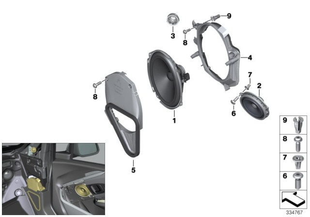 2020 BMW i3s WOOFER Diagram for 65138715684