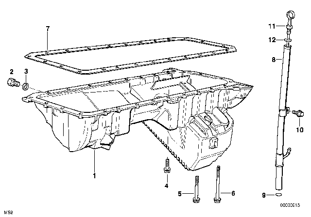 1999 BMW 328is Hex Bolt With Washer Diagram for 07119900487