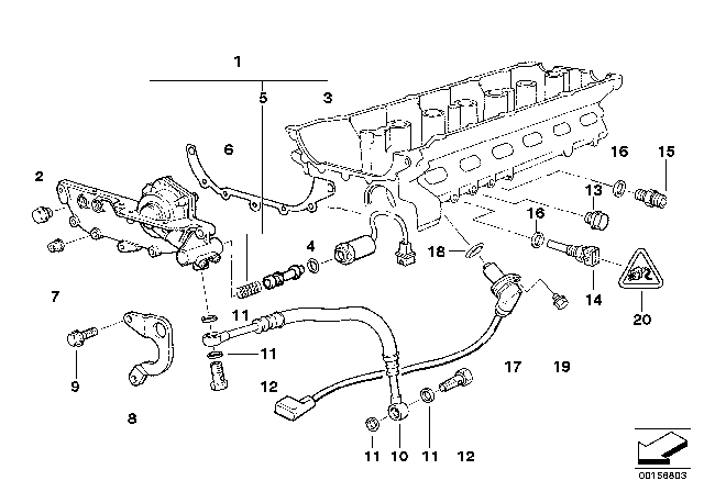 1998 BMW 328i  Camshaft Position Sensor Diagram for 12141703221