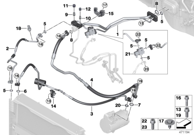 2016 BMW X5  Shut-Off Valve Diagram for 64506826231