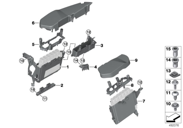 2019 BMW M850i xDrive  CLIP NUT Diagram for 07148654556