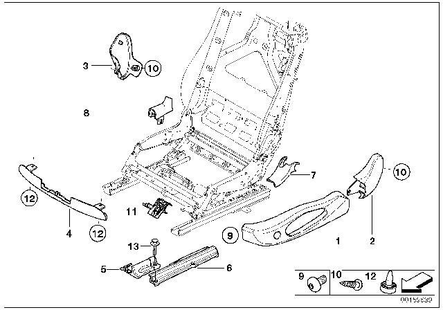 2013 BMW 335is  Frame Finisher Exterior Left Diagram for 52107025235