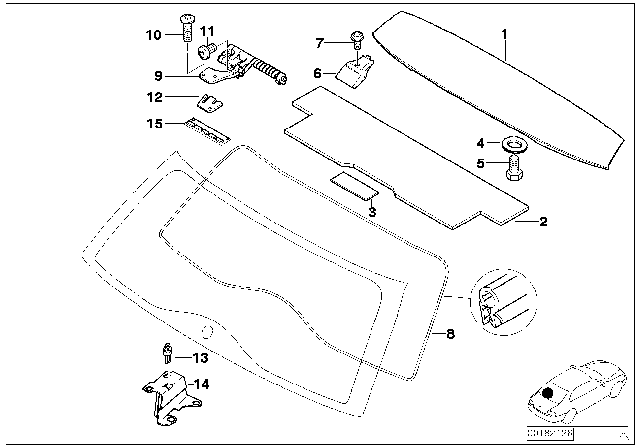 2002 BMW 325xi  Stop Buffer Diagram for 51247032000