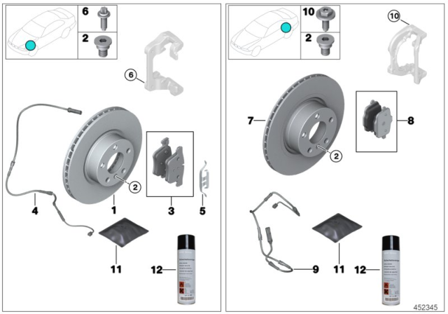 2013 BMW Z4  Brake Disc, Ventilated Diagram for 34216782605