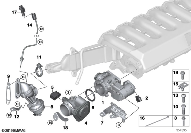 2010 BMW X5  Support Diagram for 13548576446