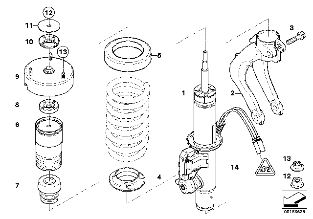 2012 BMW X5 Hex Nut With Flange Diagram for 31316771889