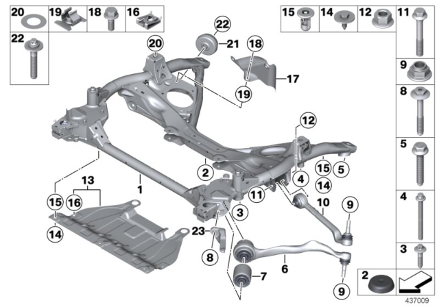 2015 BMW 328i  Hydrobearing Diagram for 31126855743