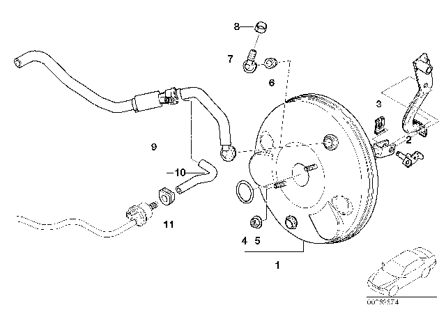 2002 BMW Z3 M  Sucking Jet Pump With Lines Diagram for 11617831473