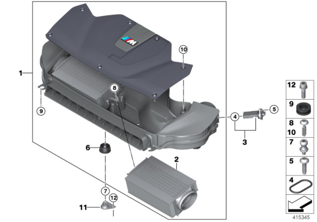 2016 BMW X5 M  Rubber Grommet Diagram for 13718626735