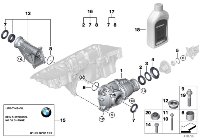 2007 BMW X5  Hex Bolt With Washer Diagram for 07119903047