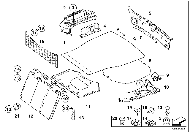 2005 BMW 760Li  Cover Lid Diagram for 51477018913
