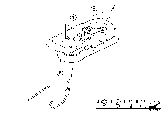 2009 BMW 550i Spacer Pin Diagram for 07149110285