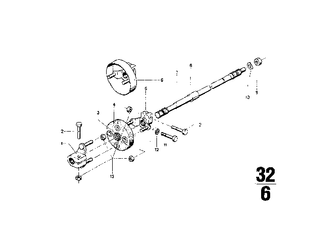 1968 BMW 1602  Washer Diagram for 07119936442