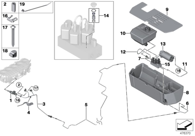 2016 BMW M4  Water Injection Wiring Harness Diagram for 13537853852