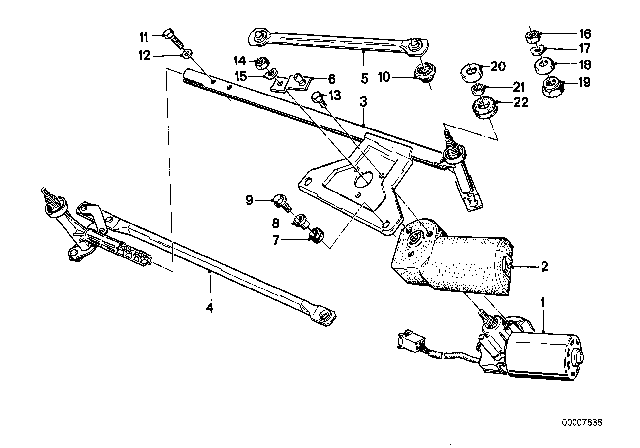 1979 BMW 733i  Rubber Boot Diagram for 61611370800