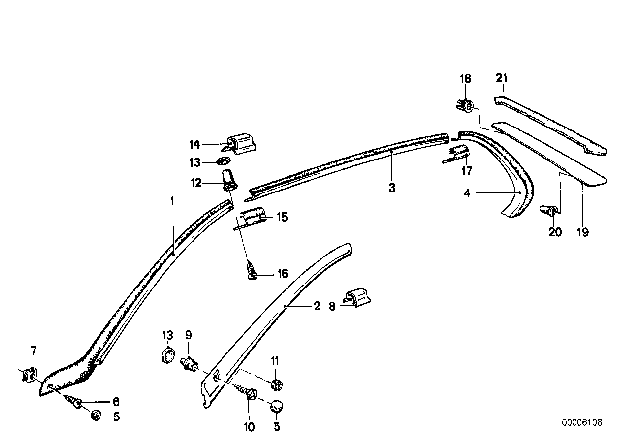 1978 BMW 733i Emblem Replacement Diagram for 51141807495