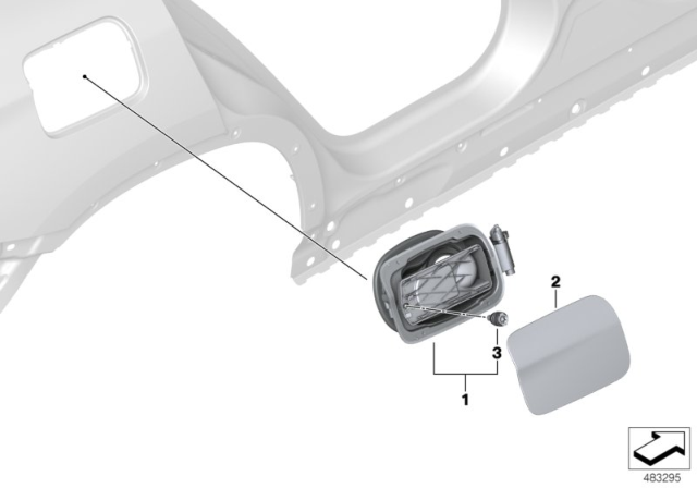 2020 BMW X3  COVER POT Diagram for 51177405749