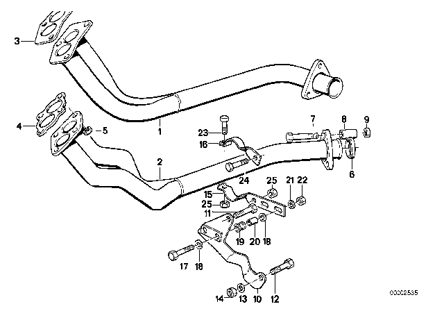1980 BMW 320i  Bush Diagram for 32111114805