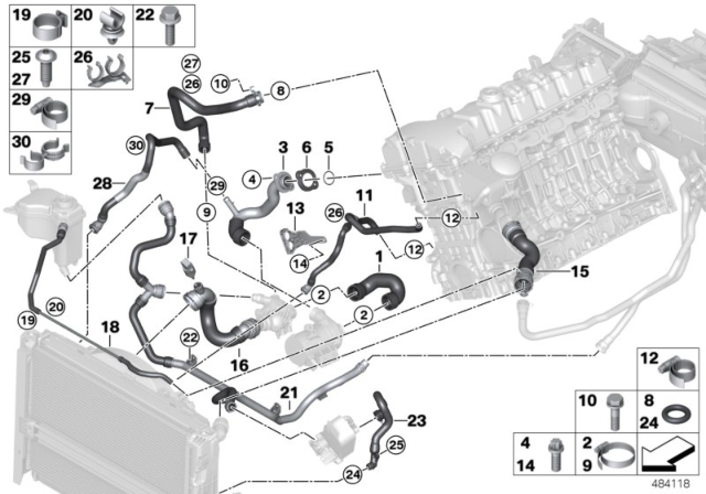 2008 BMW 328i  Screw, Self Tapping Diagram for 17127545785