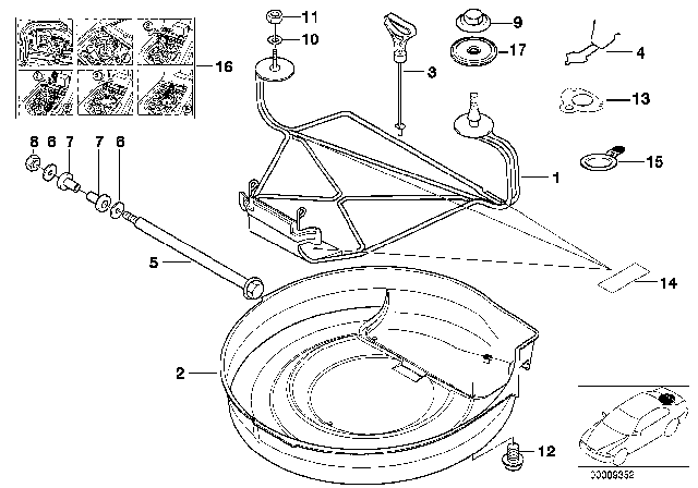 1998 BMW Z3 Sound Absorber Diagram for 51718204893