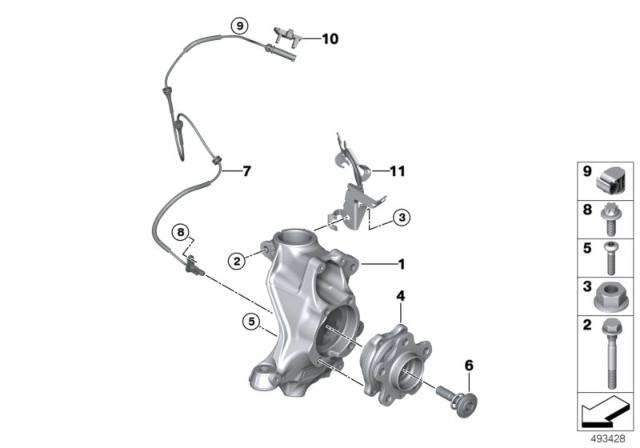 2019 BMW 330i xDrive  PIVOT BEARING, CAMBER CORREC Diagram for 31216877147