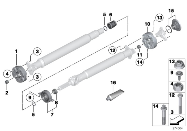 2015 BMW Alpina B7L xDrive  Damper Ring Diagram for 26117581110