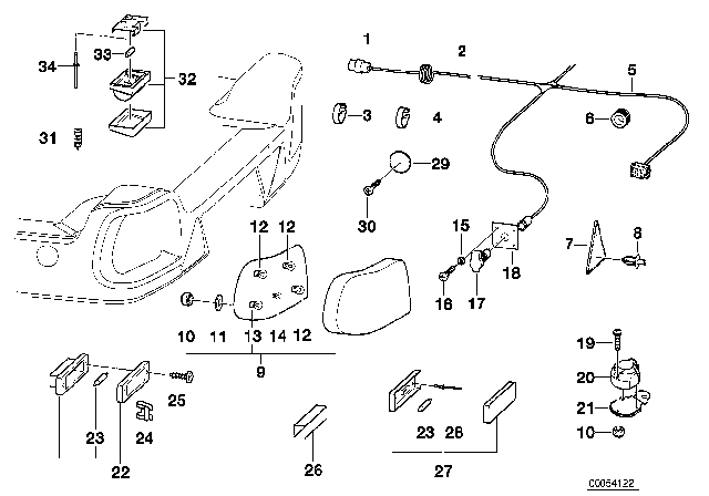 1997 BMW Z3  Longlife Bulb Diagram for 63216926920