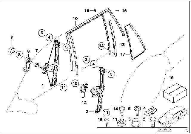 2003 BMW 325i  Sealing Diagram for 51348244882