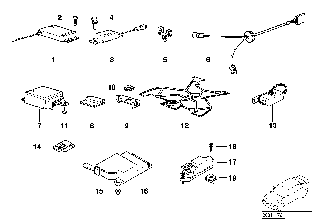 1997 BMW M3 Fillister Head Screw Diagram for 07140150280