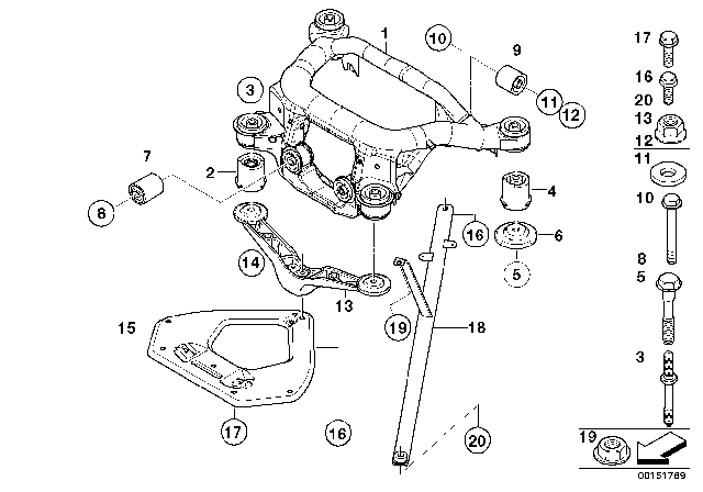 2008 BMW Z4  Hex Bolt With Washer Diagram for 33176760337