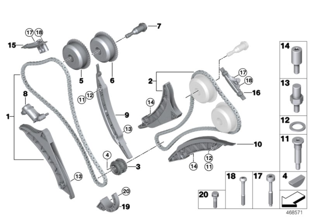 2018 BMW Alpina B7  Bearing Screw, Self-Locking Diagram for 11317584403