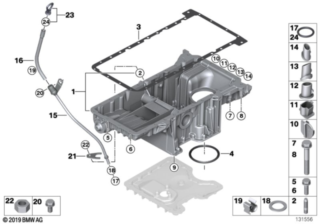 2005 BMW X5  Stud Bolt Diagram for 07129903882