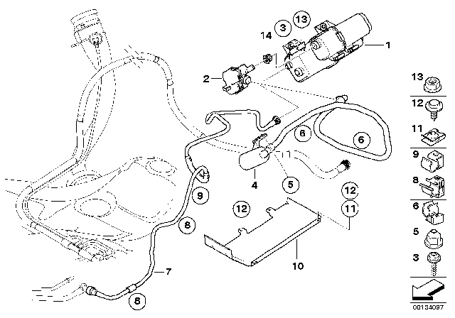 2008 BMW M6 Protection Plate Diagram for 16137180167