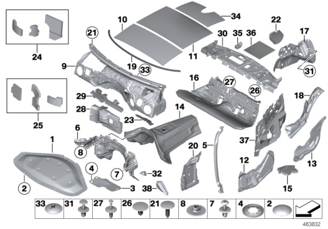 2018 BMW M240i Clip Diagram for 51488245867