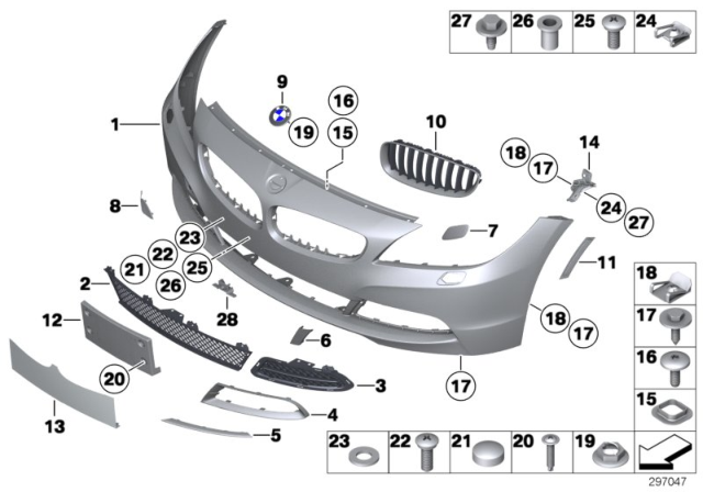 2009 BMW Z4  Mount, Bumper Left Diagram for 51117192157