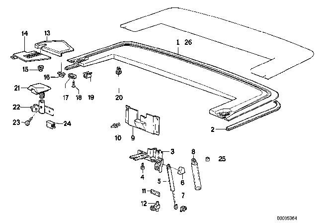 1987 BMW 325i  Clamp Diagram for 51431945180