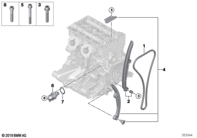 2020 BMW i3  Gasket Diagram for 11317729597