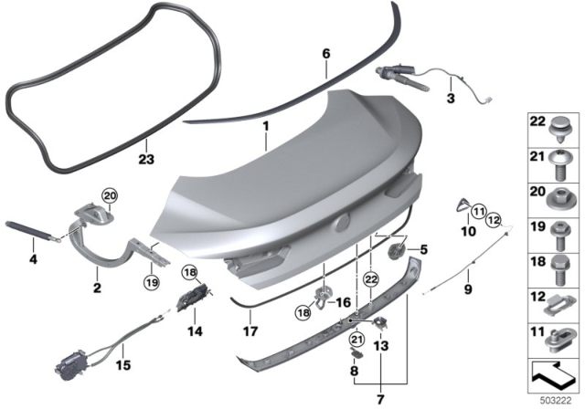 2020 BMW 840i xDrive  DRIP RAIL Diagram for 51767417258