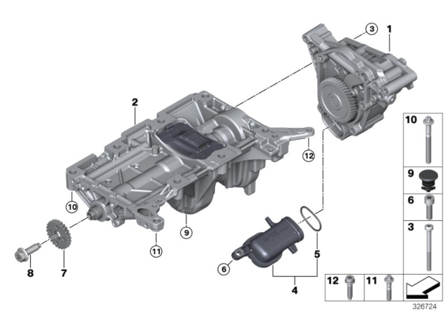2013 BMW 528i xDrive  Isa Screw Diagram for 07129907266