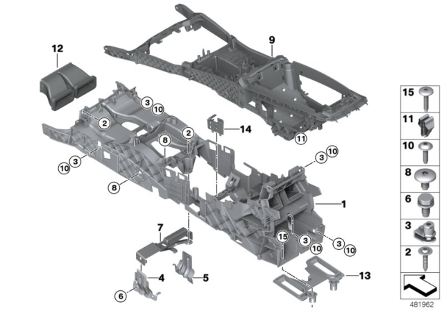 2016 BMW 535i GT xDrive  Fillister Head Screw Diagram for 07149186999