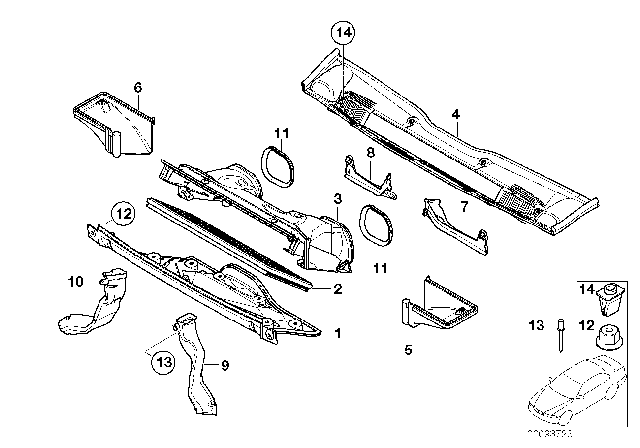 2002 BMW X5  Microfilter Diagram for 64312218428