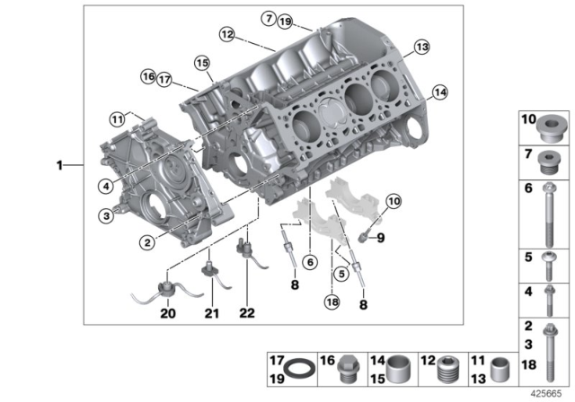 2015 BMW 750i  Connecting Rod Diagram for 11247646892
