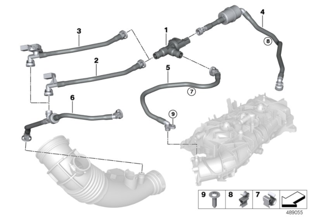 2020 BMW X3  TUBING SUPPORT Diagram for 13909895921