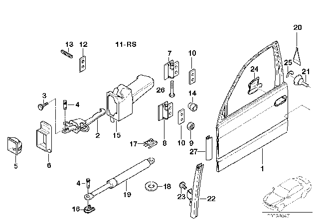 1999 BMW 540i Hex Bolt Diagram for 07119906263