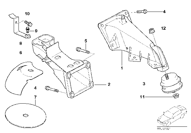 2002 BMW Z3 M  Flange Nut Diagram for 22116779973