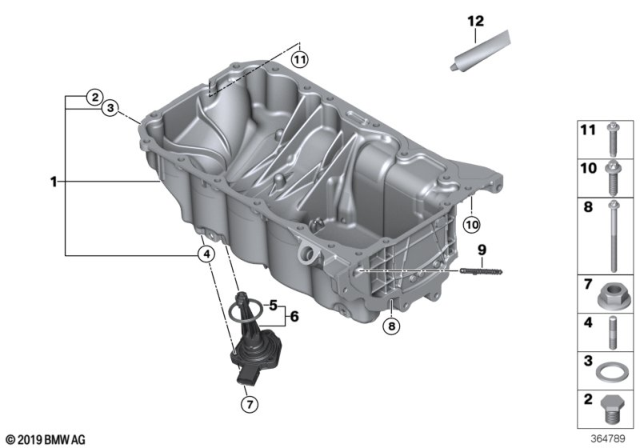 2020 BMW X1  Torx Bolt Diagram for 11138514342